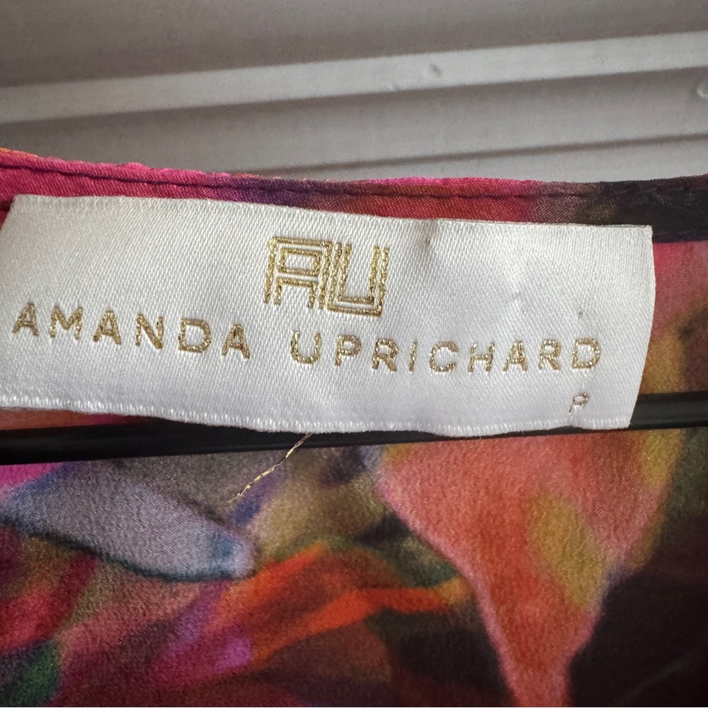 Amanda Uprichard Crossover Wrap Blouse size Petite P - Picture 2 of 5